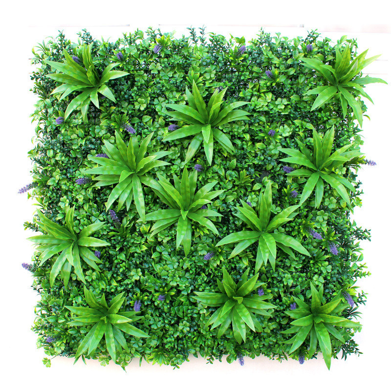 ألواح حائط خضراء اصطناعية بطول 1 متر صديقة للبيئة مع عمر افتراضي يصل إلى 8 سنوات